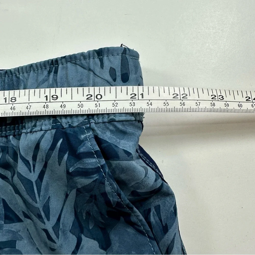 Speedo Men’s Hydro Volley Swim Trunks XL Lined Drawstring Blue Tropical Print